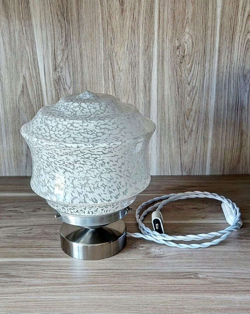 Lampe vintage verre de clichy