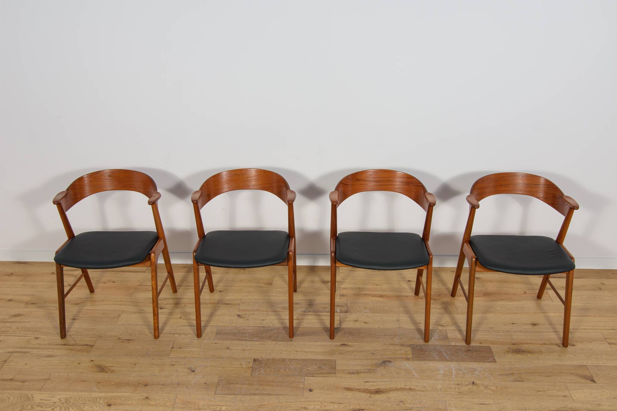 Mid-Century Danish Teak Chairs from Korup Stolefabrik, Denmark, 1960.