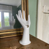 Hand in porcelain ring soliflore signed