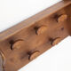 Vintage coat rack, wall-mounted wooden coat rack, 5 hooks, rustic, cloakroom, coat hanger, rack