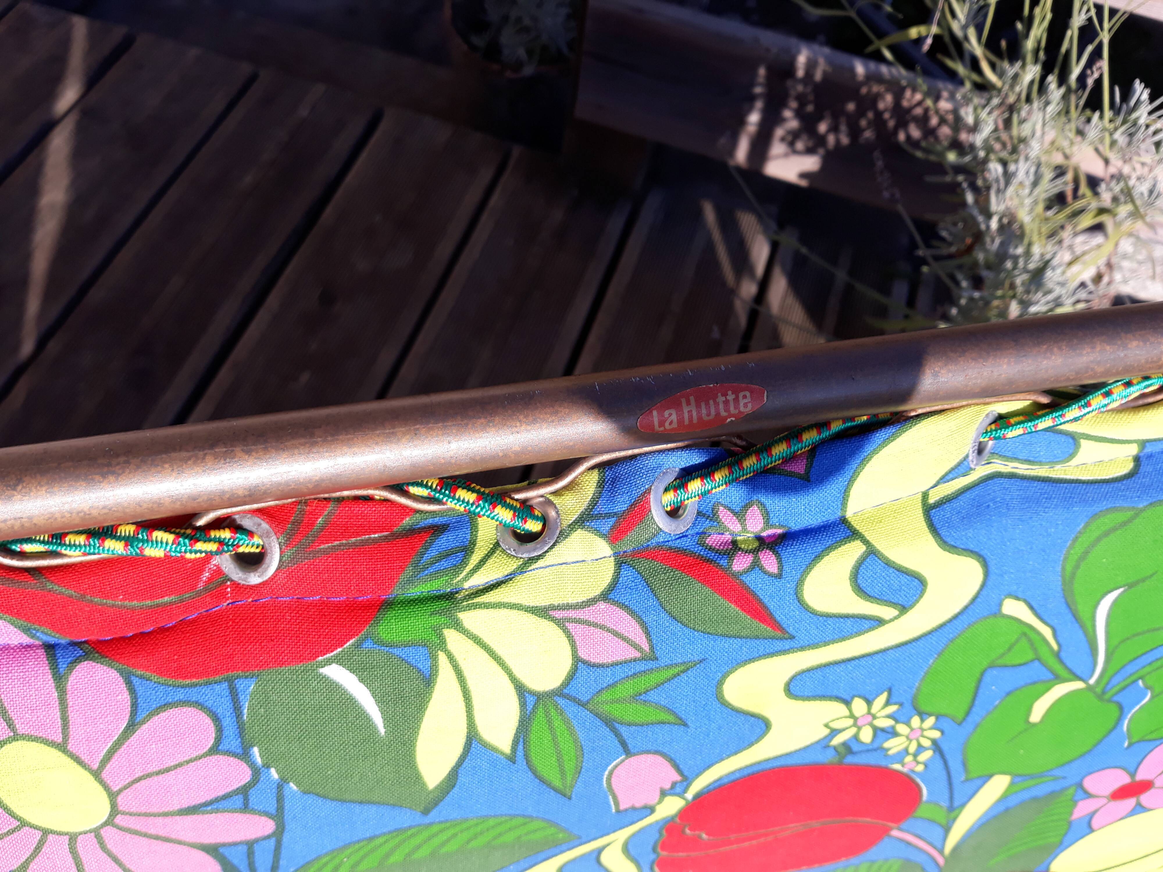 Sunbathing deckchair camp bed La Hutte