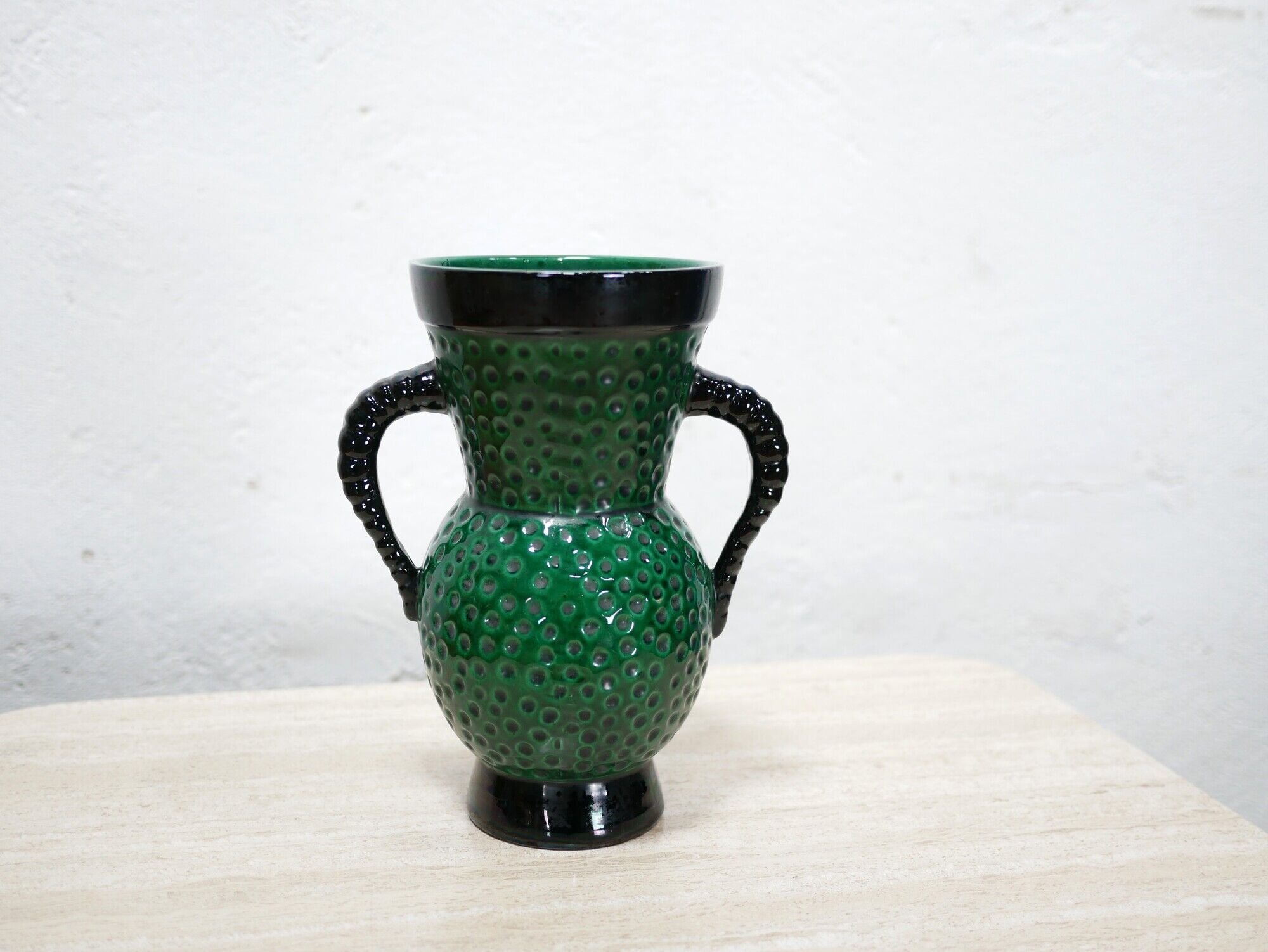Vintage ceramic vase by Blanche Letalle for the Saint Clément factory