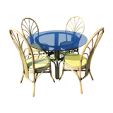 Rattan table and chairs