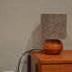 Wood and wool lamp