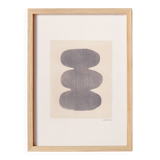 Contemporary abstract painting signed eawy