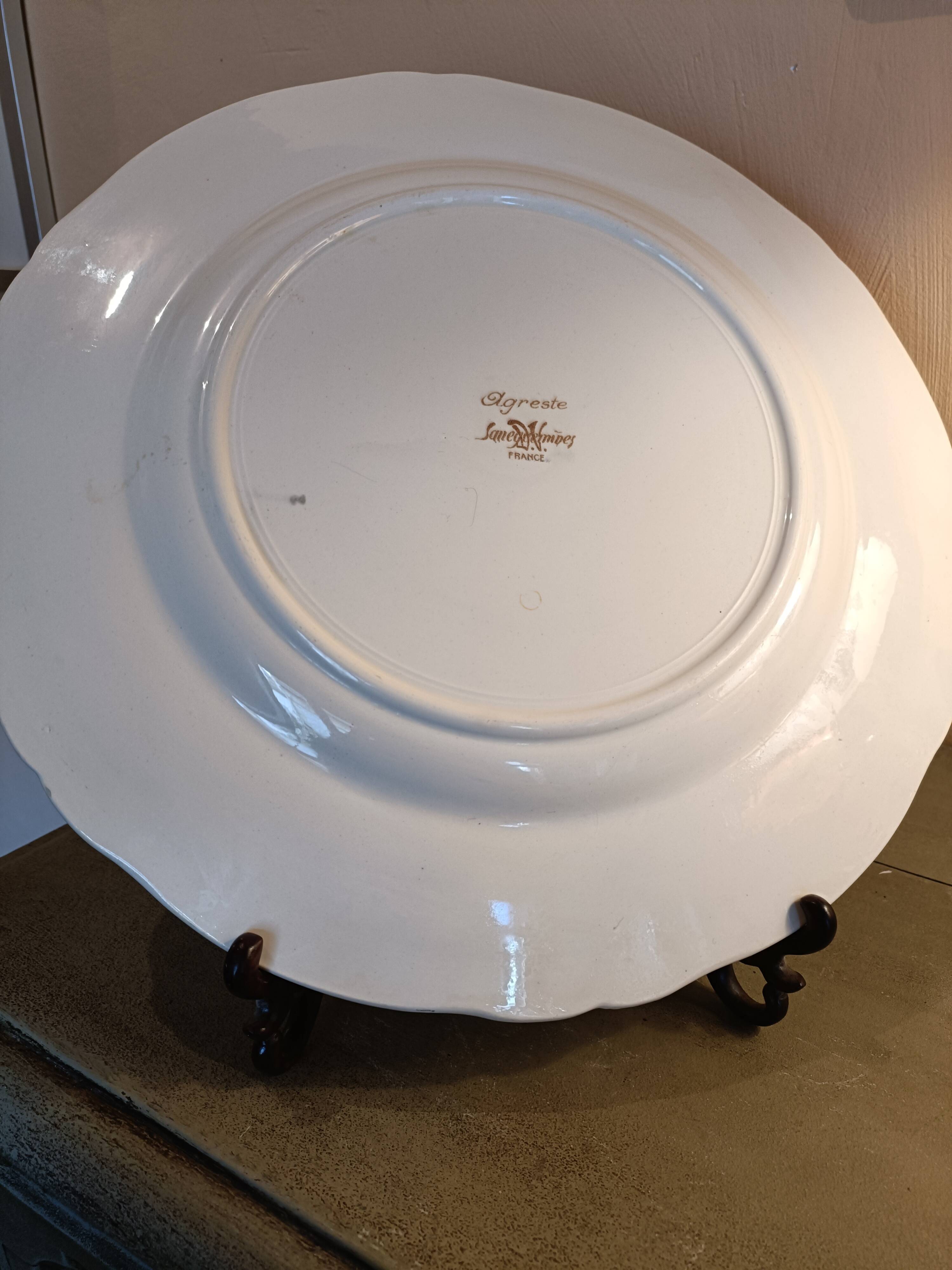 Large dish Sarreguemines model Agreste