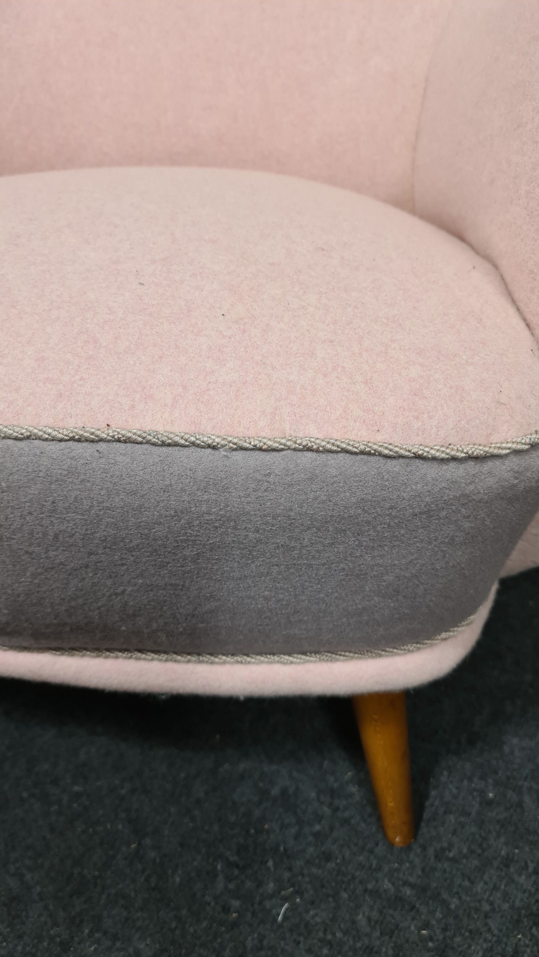 One vintage 50s lounge chair by bergmann gestelle