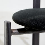 Postmodern style metal framed chair