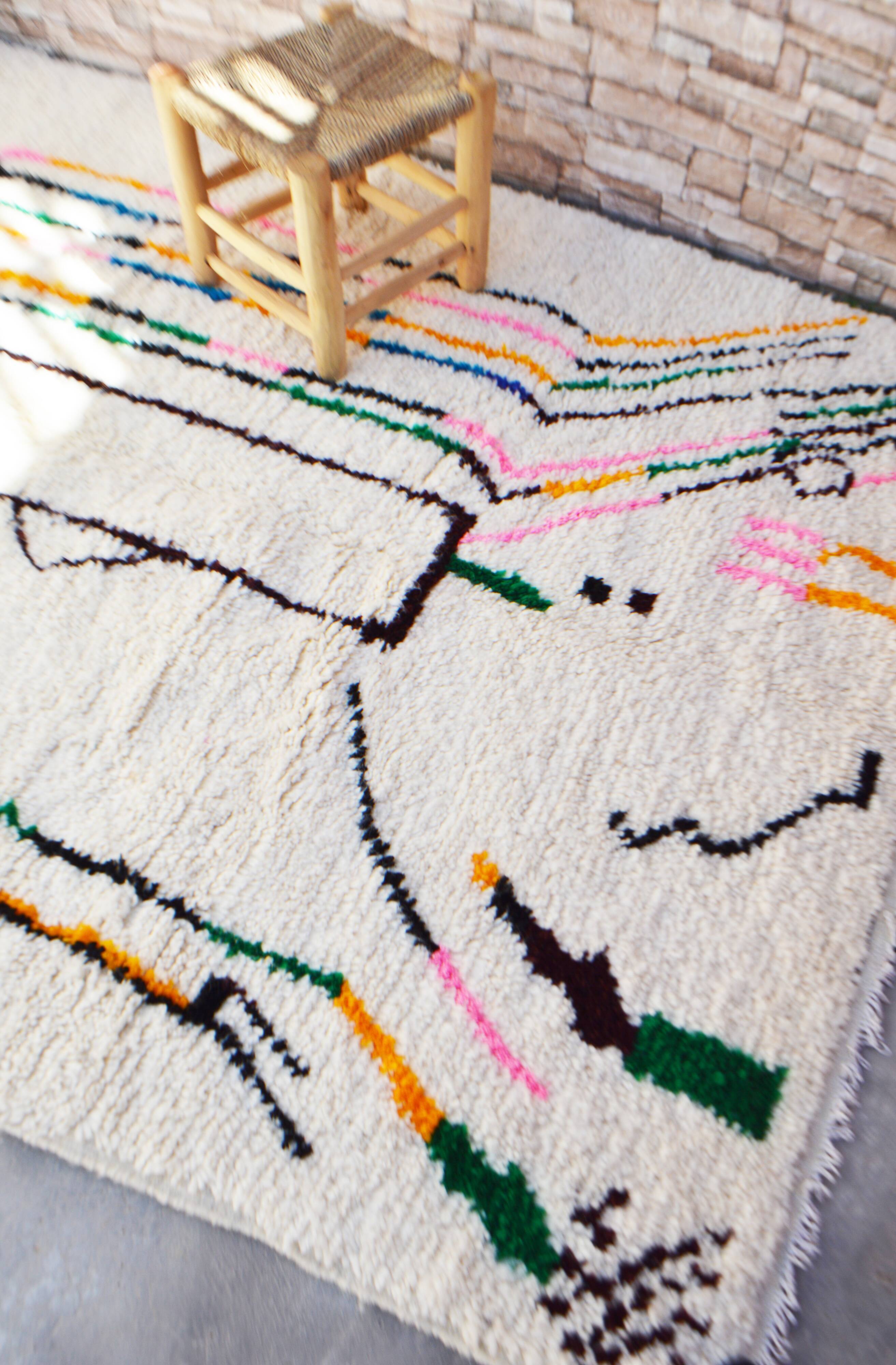 Berber tribal carpets - azilal 250 x 150 cm