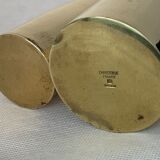 Pair of Lino Sabattini Cardinal brass vases for Christofle