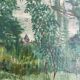 Painting old painting 1946 Lamy Vacances Haute Garonne