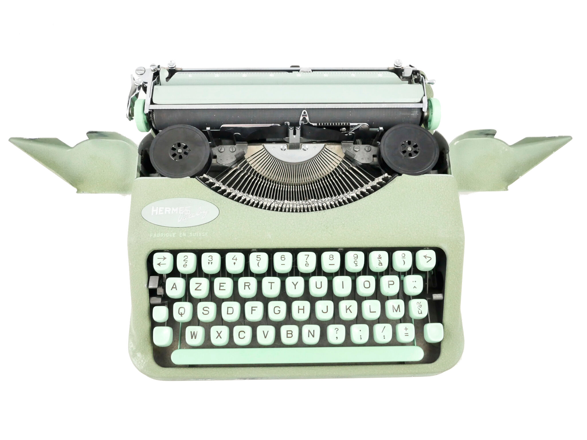 Hermes Baby green lime typemachine revised new ribbon