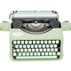 Hermes Baby green lime typemachine revised new ribbon