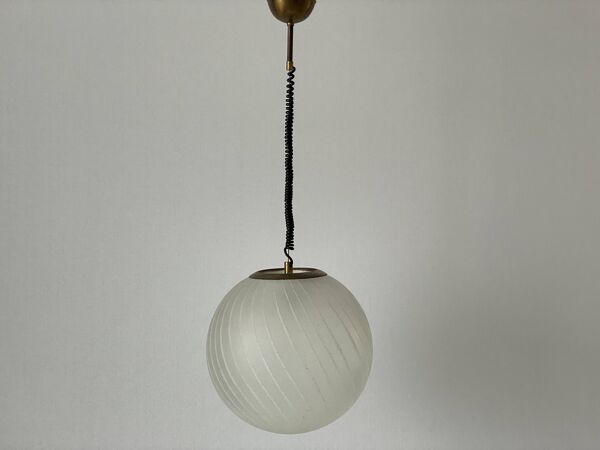 Suspension italienne en verre Ball and Ball, années 1960, Italie