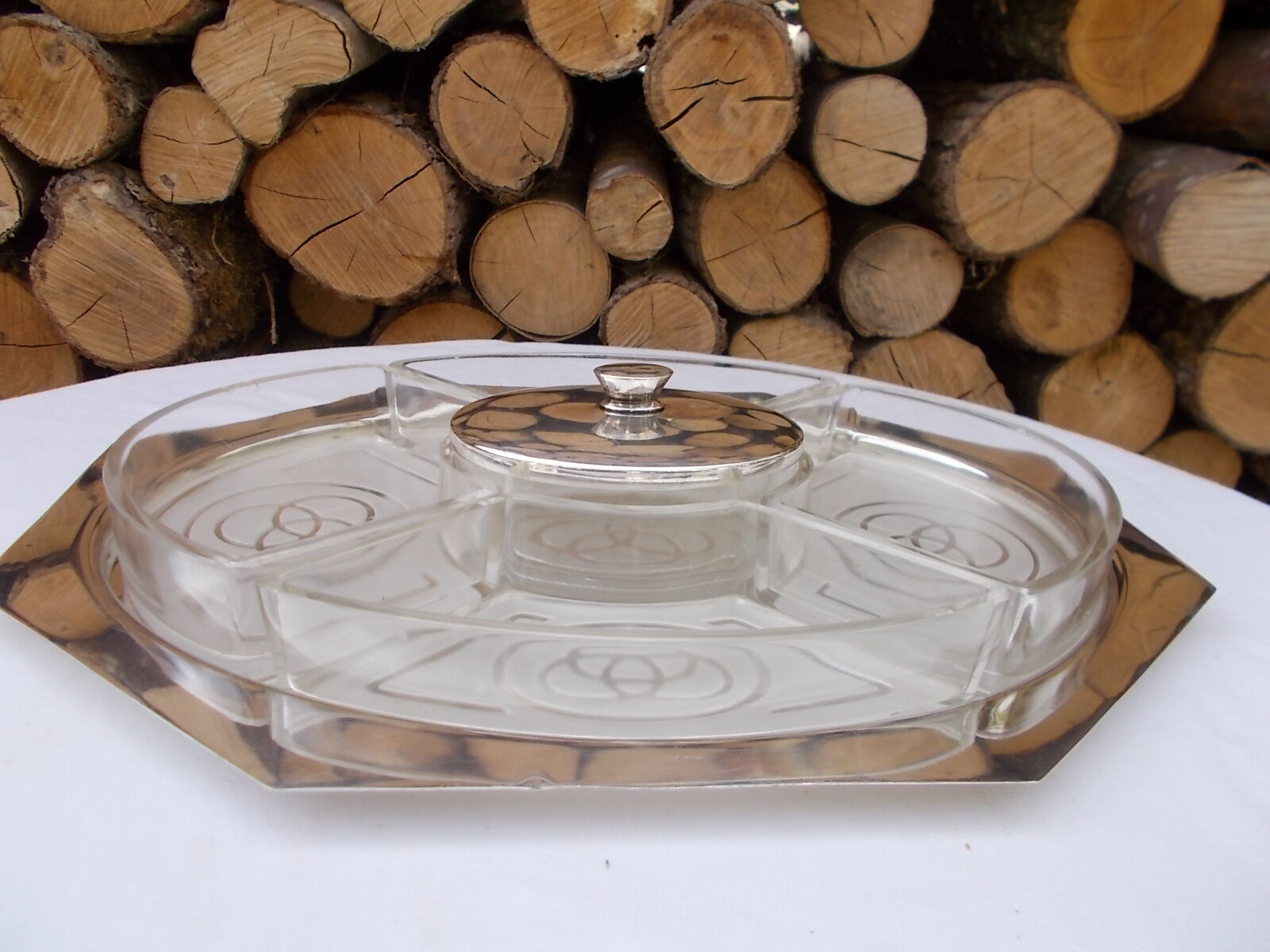 Art Deco serving platter