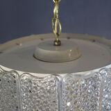 Glass chandelier worked in "rostrato" technique from the 1970s, Italy