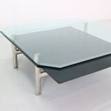 Table basse en verre et cuir 'Diesis'  par Antonio Citterio B&B Italia