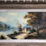 Mountain landscape painting