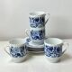 Vintage Melitta coffee service – White porcelain with blue flowers – 1970s – Made in Germany