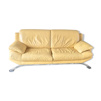 Leather sofa 3 places
