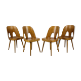 Wooden chairs by oswald haerdtl for ton (thonet), 1960s, set of 4