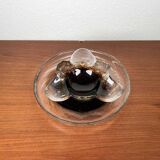 Mid-century Finnish glass bowl by Pertti Santalahti for Humppila, 1960s, set of 2.