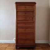 19th century pitch pine weekly style secretary