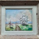 Spring landscape table