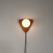 Lampe en rotin de style Space Age du milieu du siècle
