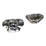 Paire de salerons cristal