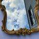 Louis XV-style golden mirror in good shell condition
