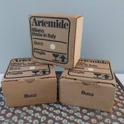 Set of 3 Artemide “Buco” lamps by Claudio Bini