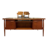 Danish double-sided desk in teak, 1960.