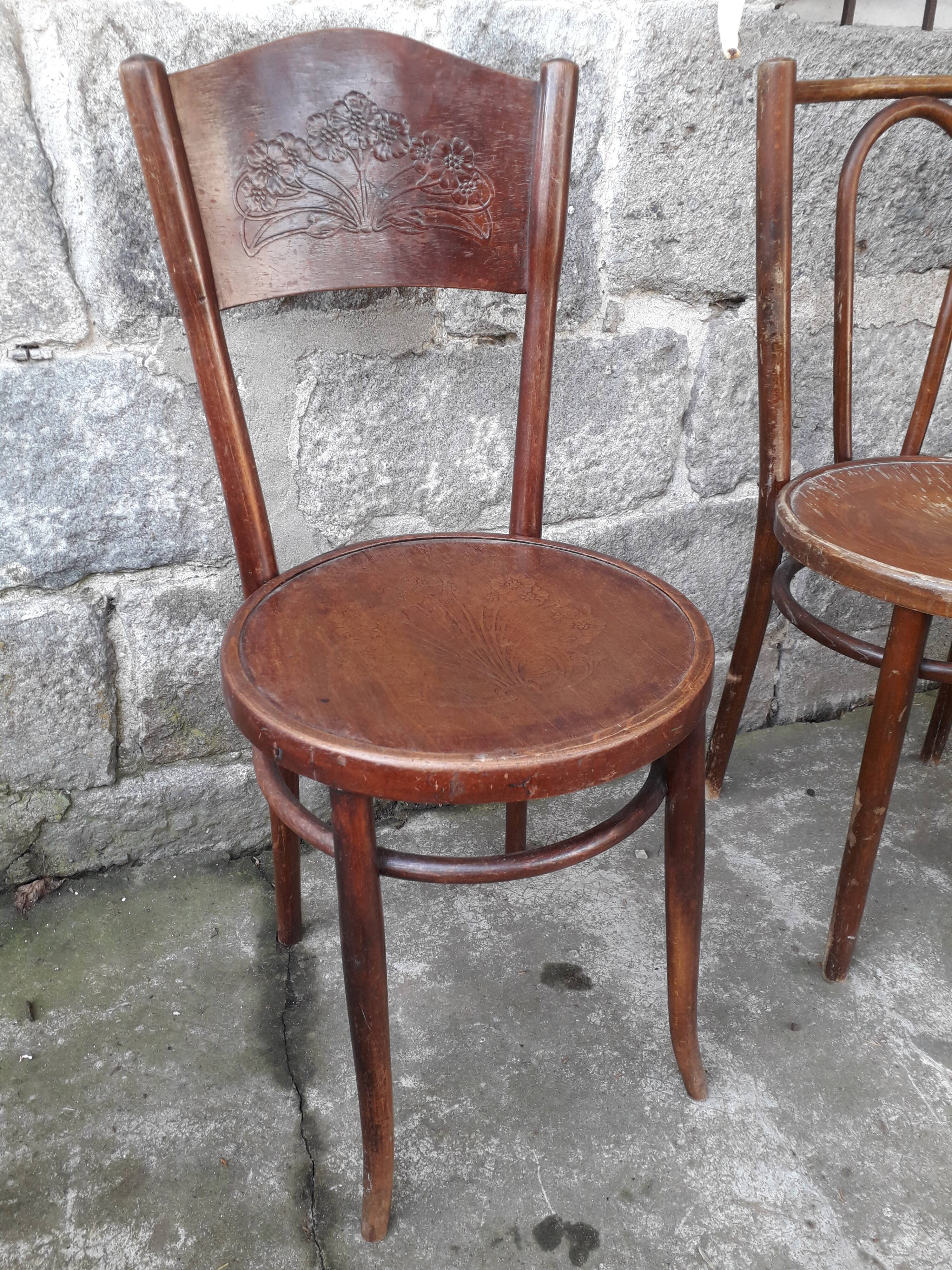 Set of 6 chairs Bistro mismatched