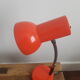 Vintage red metal lamp