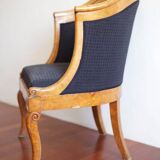 Fauteuil gondole Charles X d'époque
