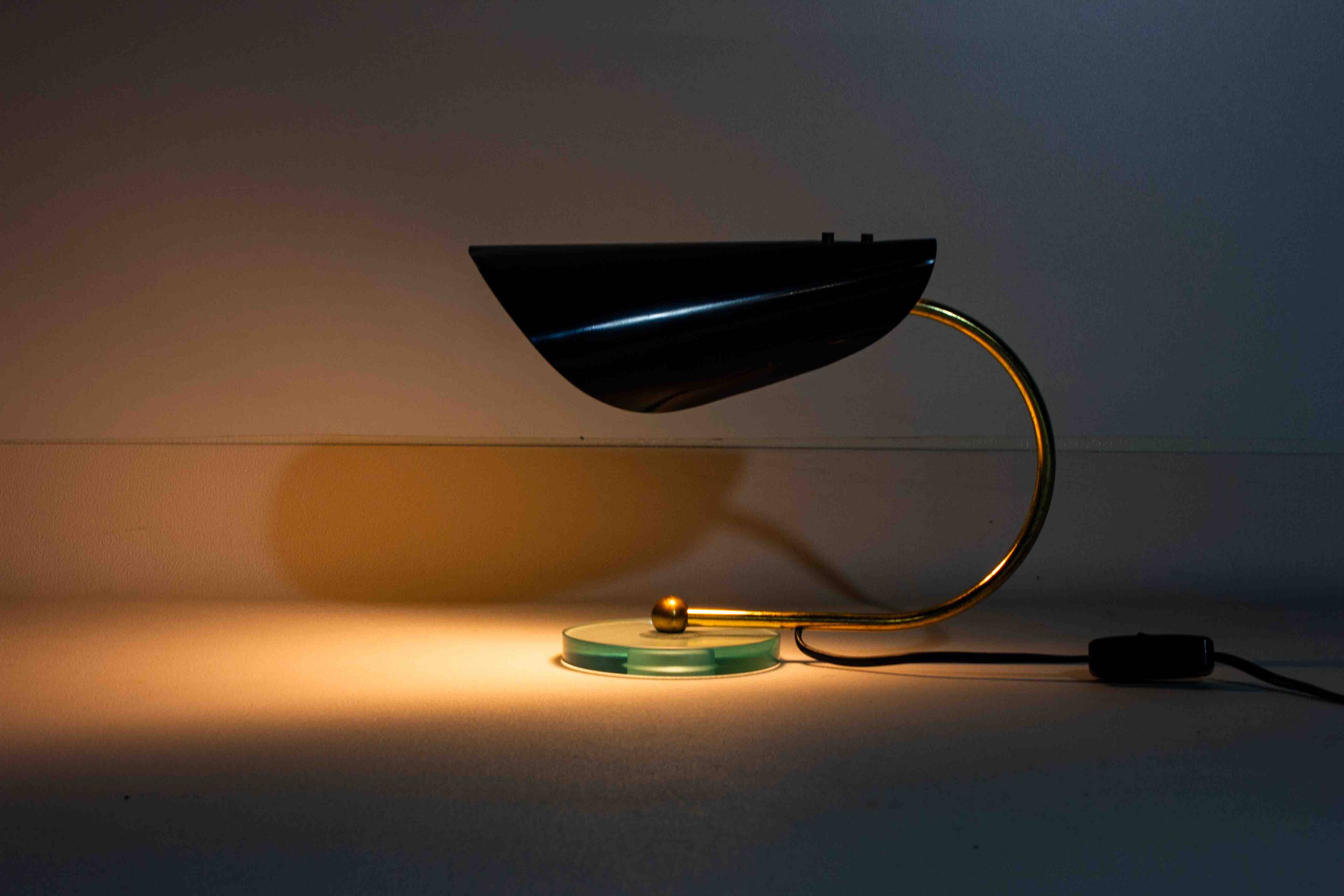 Stylish pair of Italian table lights, 1960s