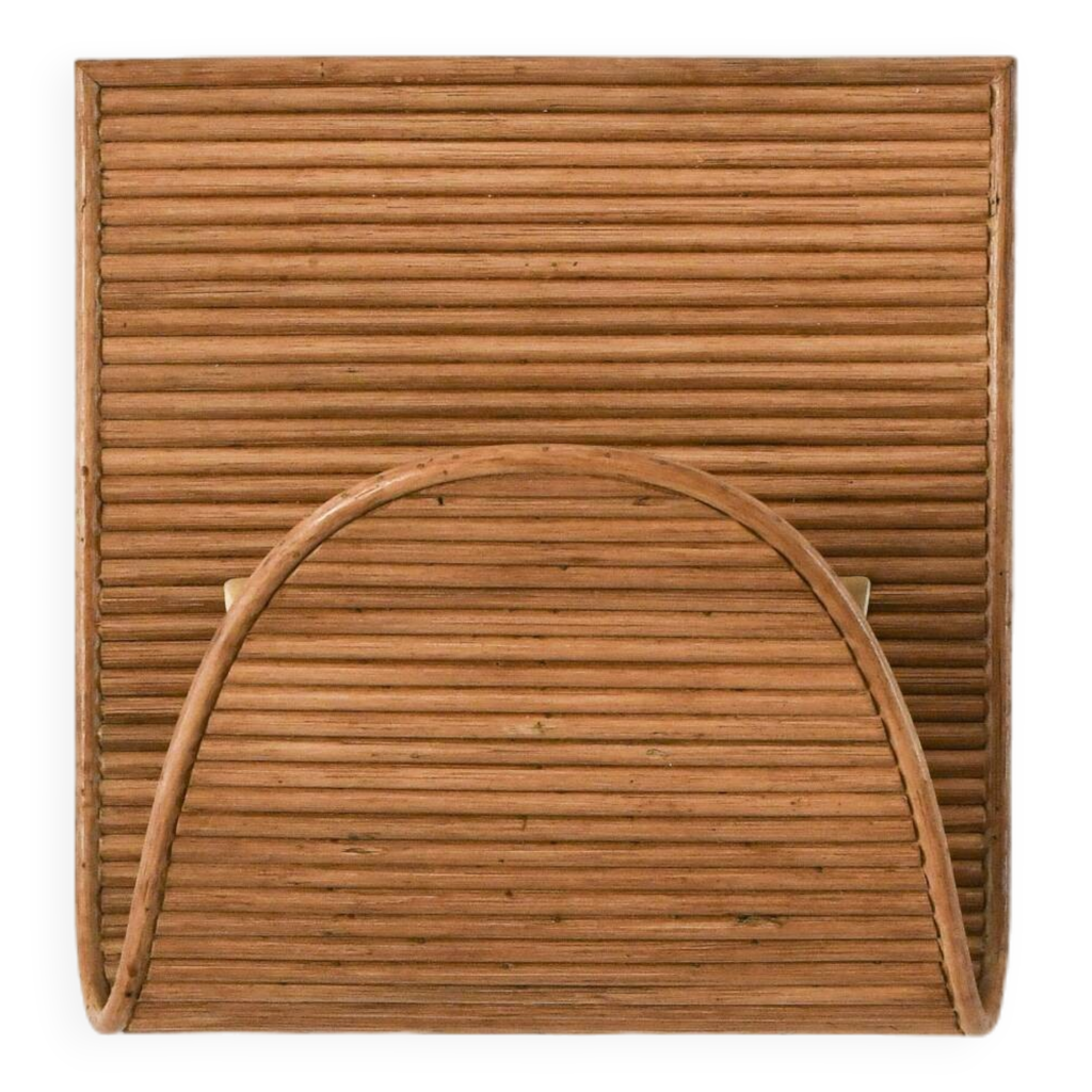 Porte revues vintage en rotin | L'Atelier Imparfait