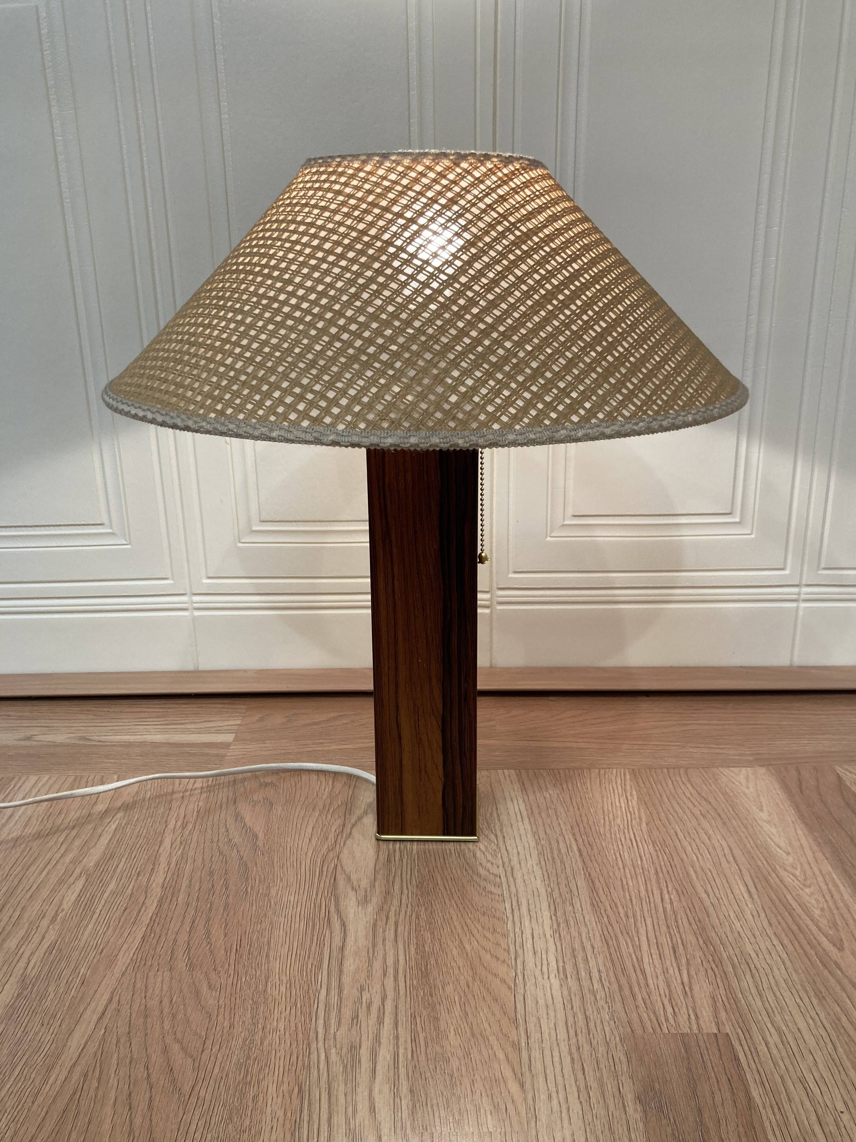 Rosewood lamp scandinavian design 1960