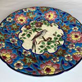 Plate in Longwy enamels