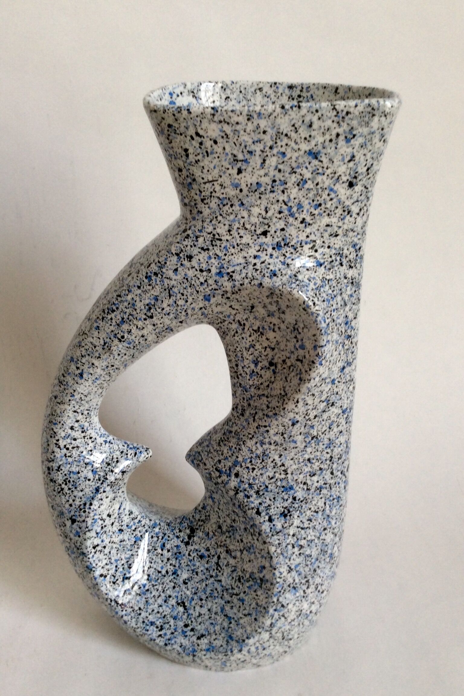 Vase ceramic by Roberto Rigon, Italy 70 years