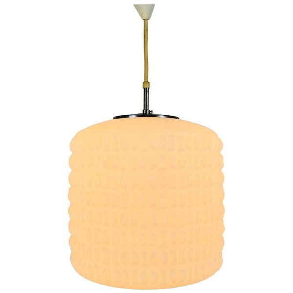 Suspension en opale blanche par Peill et Putzler, 1970, Allemagne