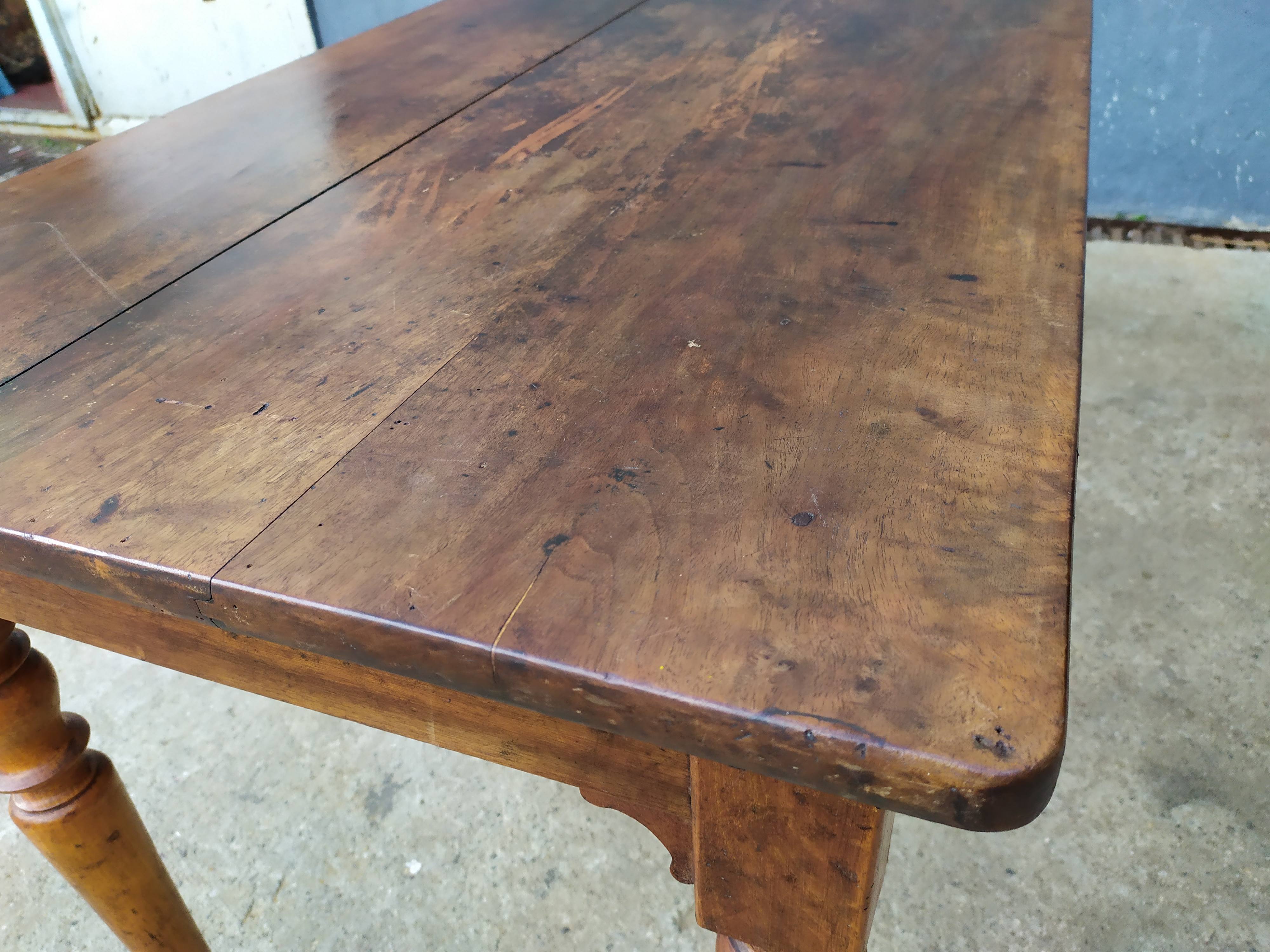 Table de ferme bistrot bois