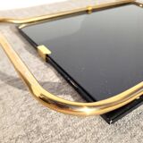 Black and gold serving tray circa 1960