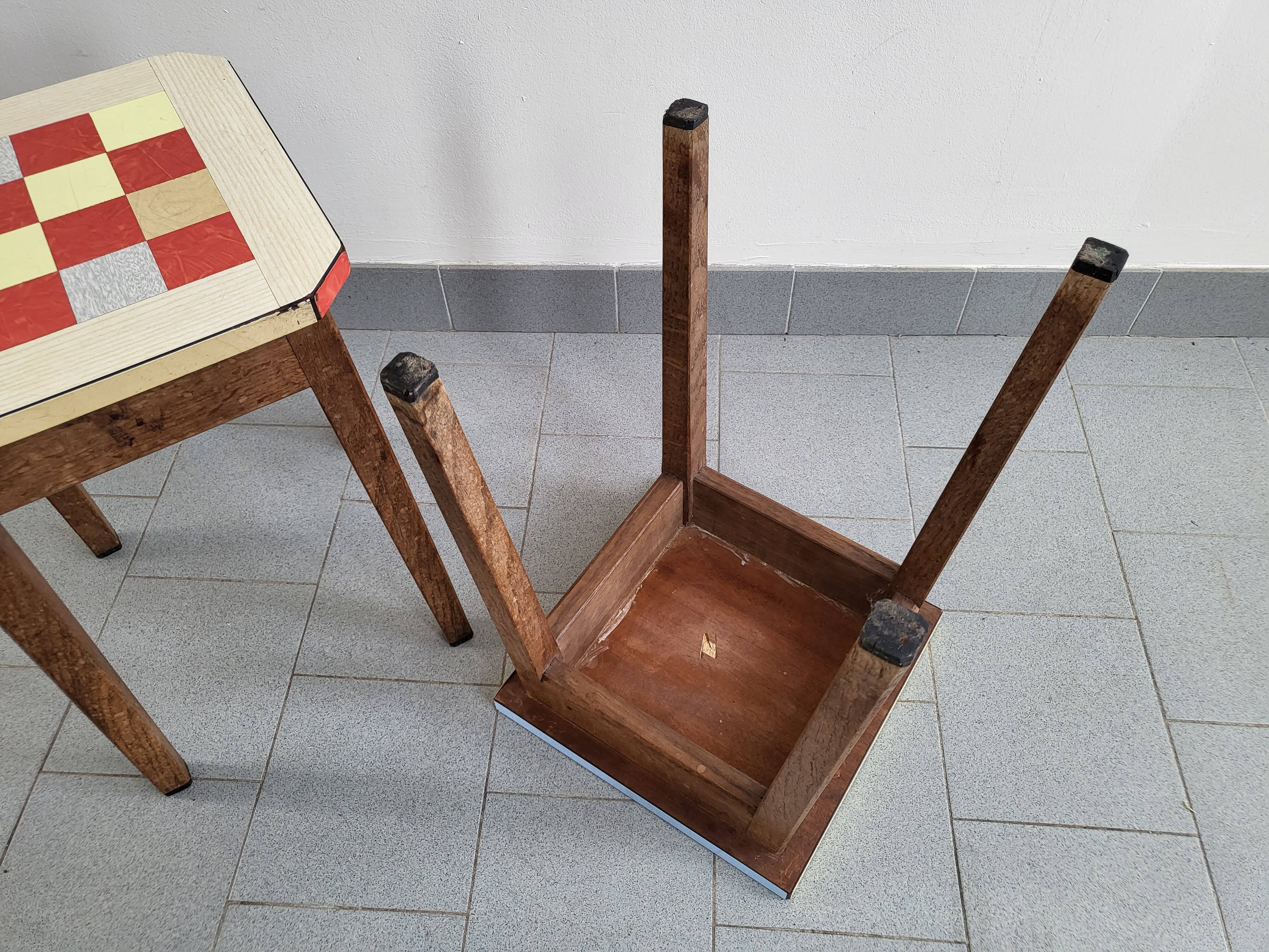 Pair of vintage formica stools 1950