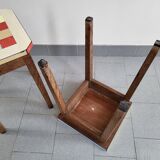 Pair of vintage formica stools 1950