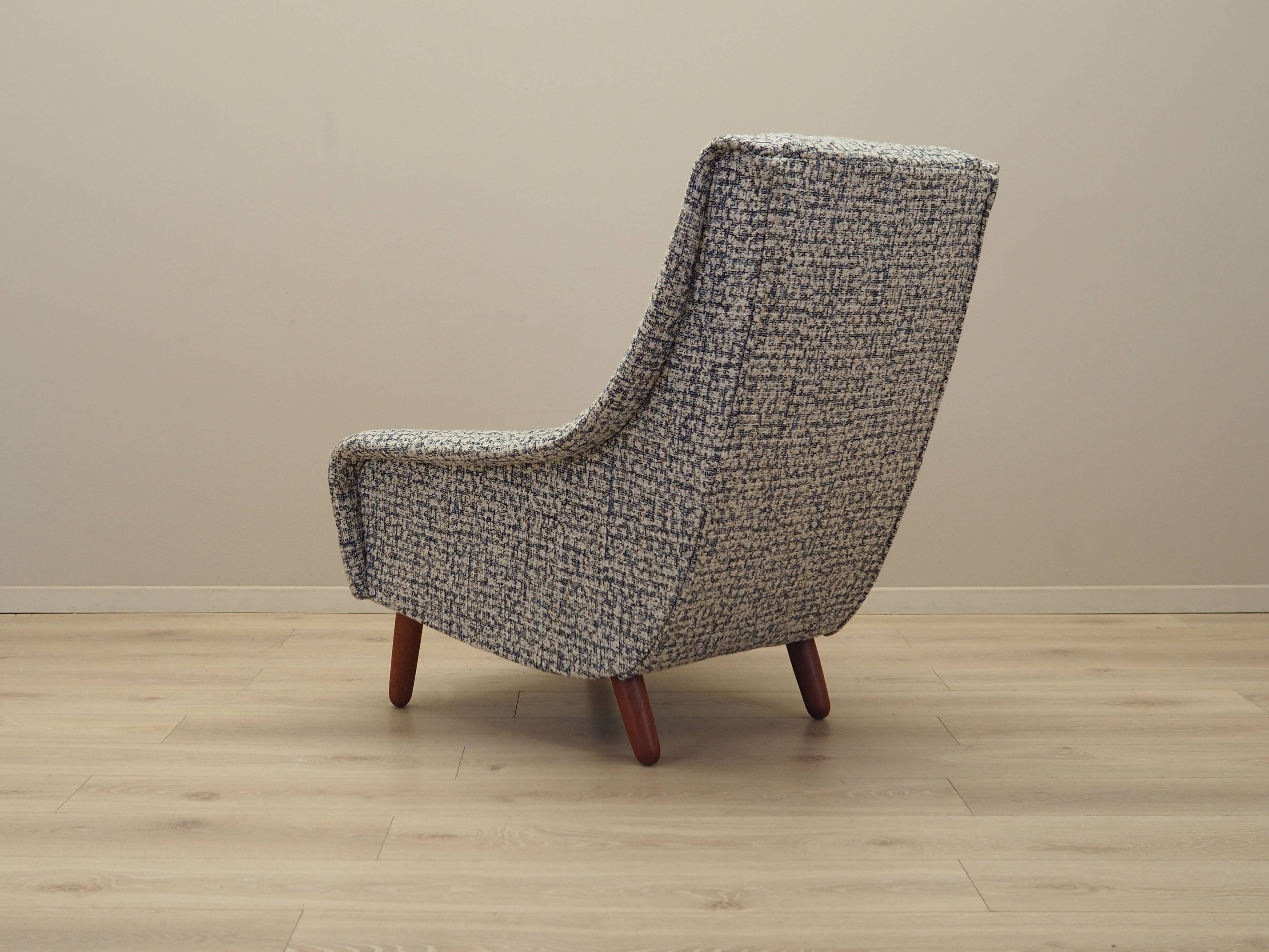 Fauteuil lounge, design danois, années 1970, production : Danemark