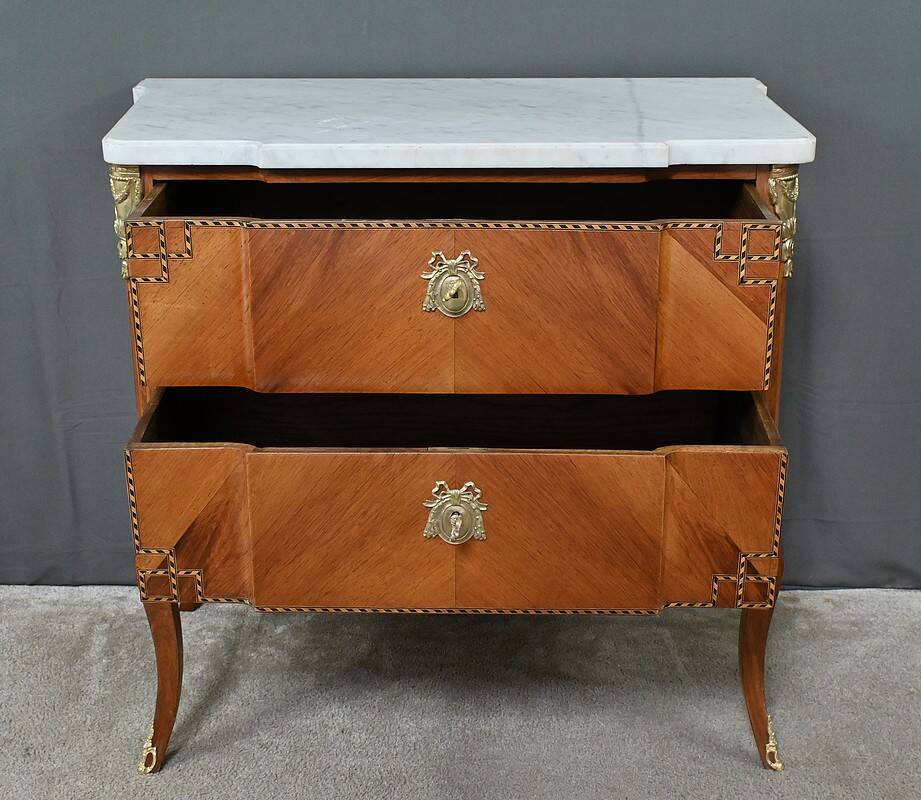 Petite Commode en Acajou, style Transition Louis XV / Louis XVI – Début XXe