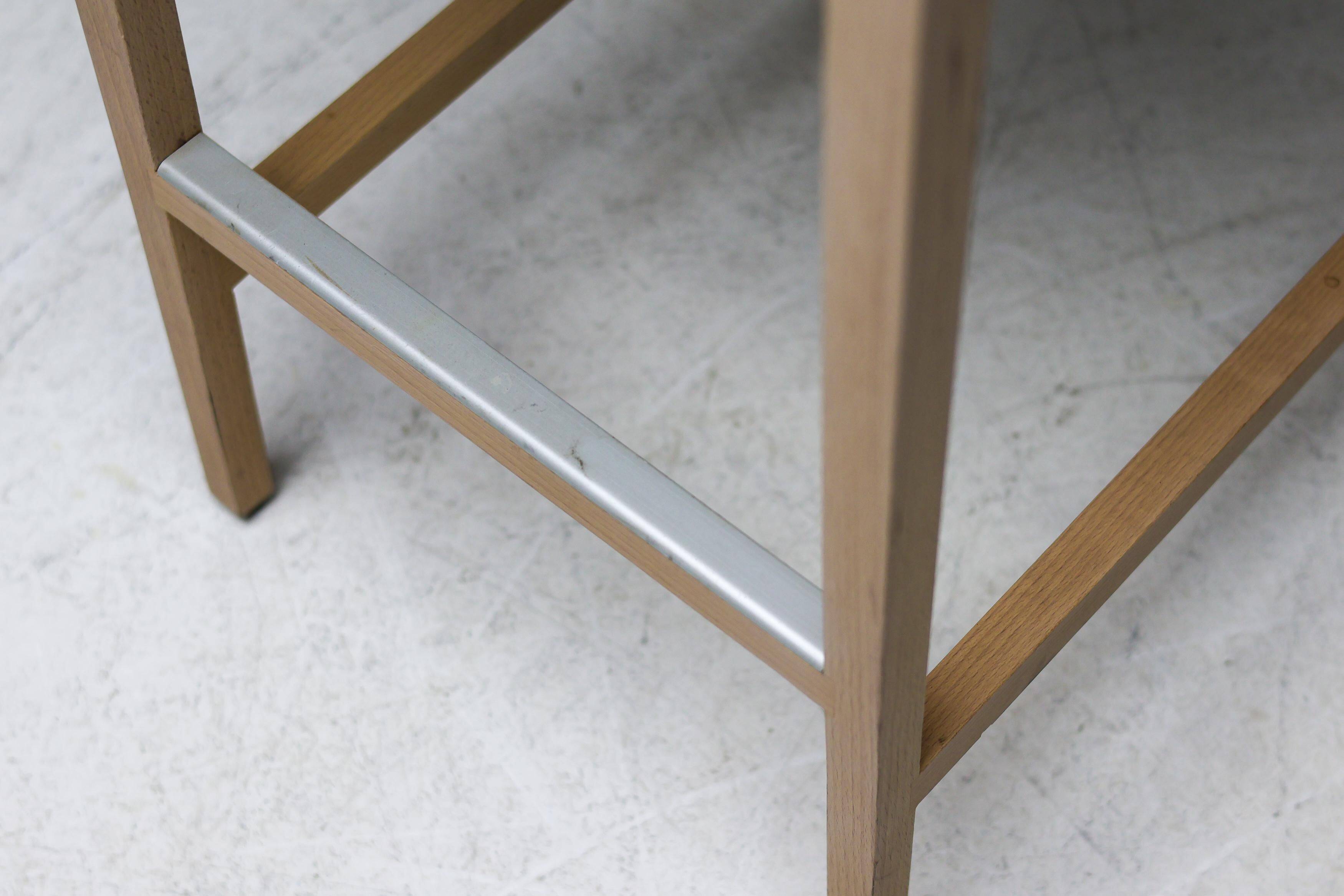 Set of six beech bar stools "Anna" by Crassevig, Italy, 1990s.