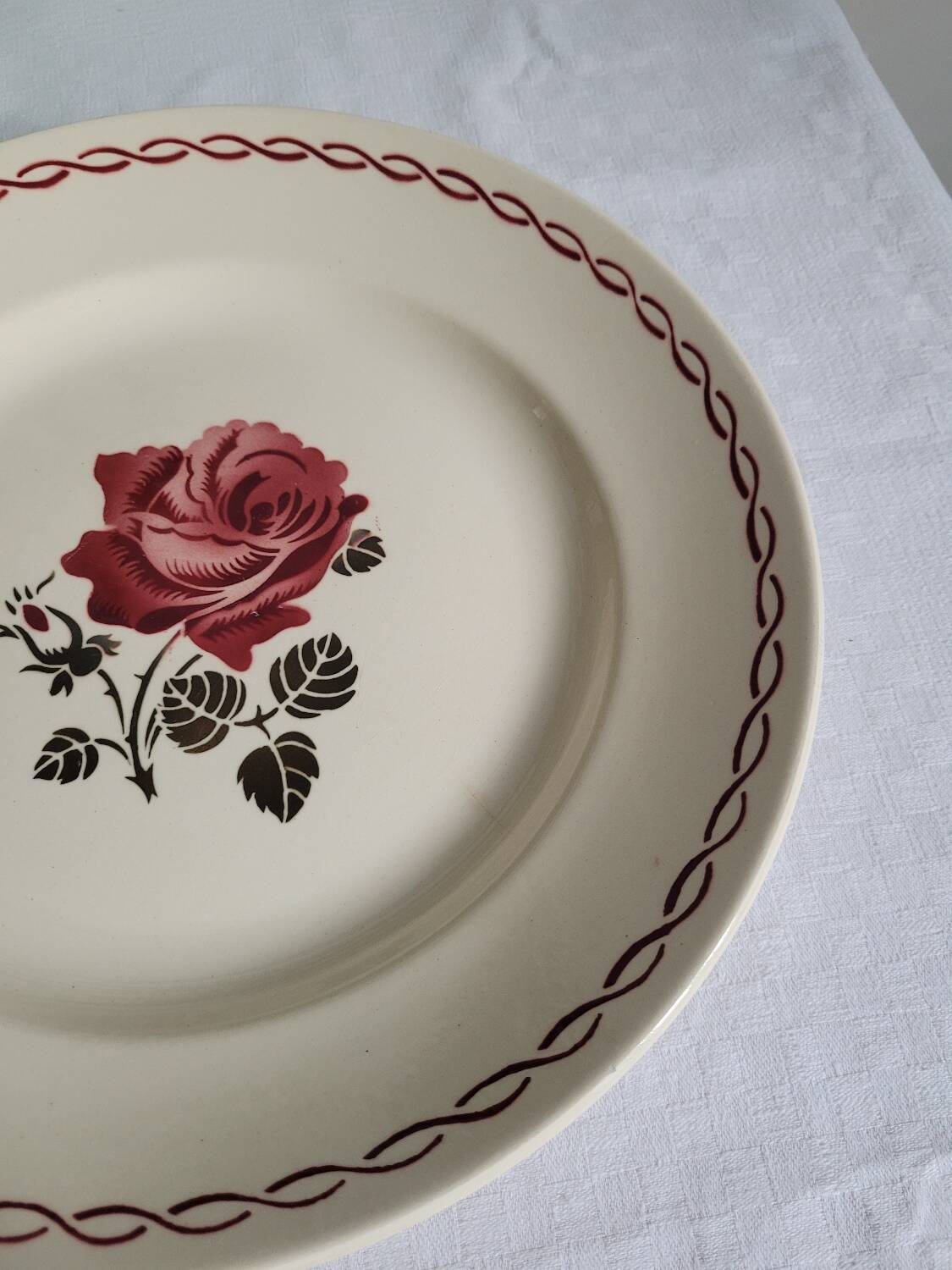 Large serving plate Germaine de Badonviller